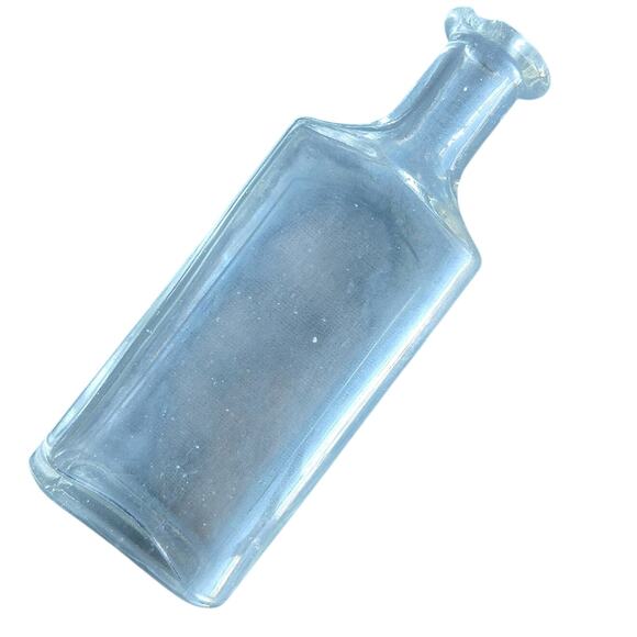 Sheldon Antique Medicinal Apothecary Bottle small flask colorless glass 1900s - Picture 1 of 9
